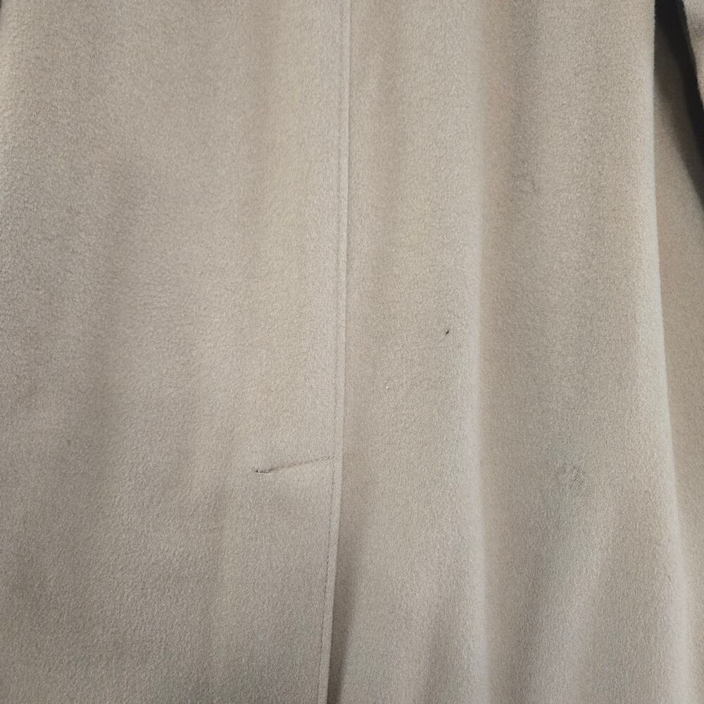 Vintage 70s Lodenfrey Camel Minimalist Overcoat West Germany Wool Mohair Coat XL - Picture 12 of 16